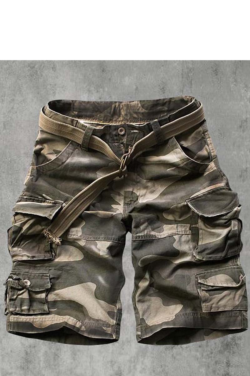 Mens Outdoor Camouflage Casual Shorts