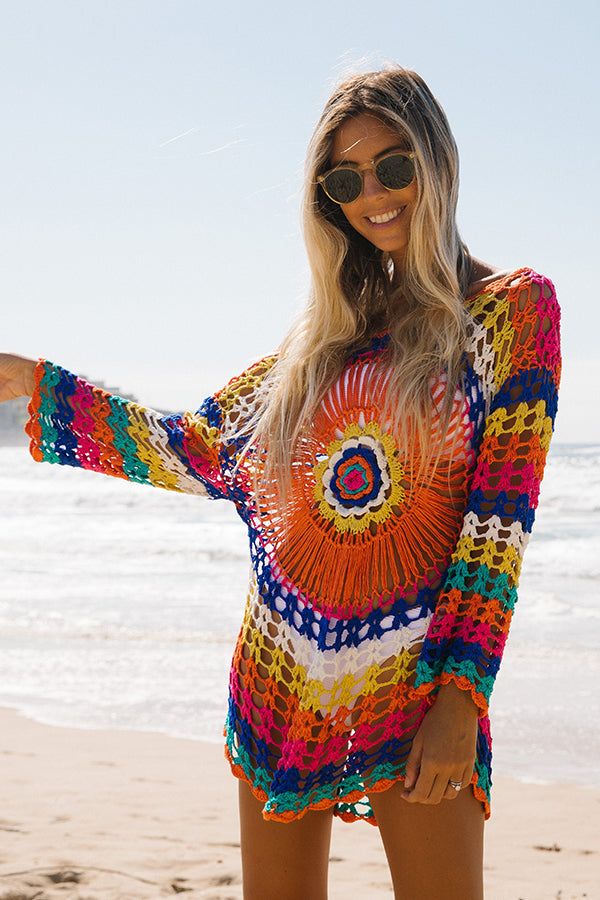 Colorful Sun Protection Swimsuit Cover Up