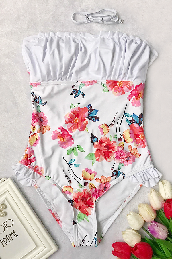 Heather Floral One Piece Swimsuit