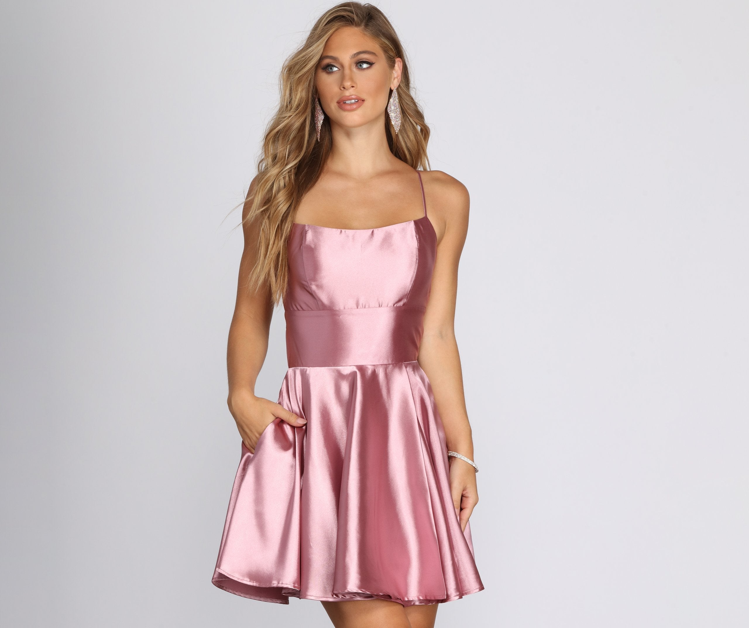 Frida Satin Party Dress