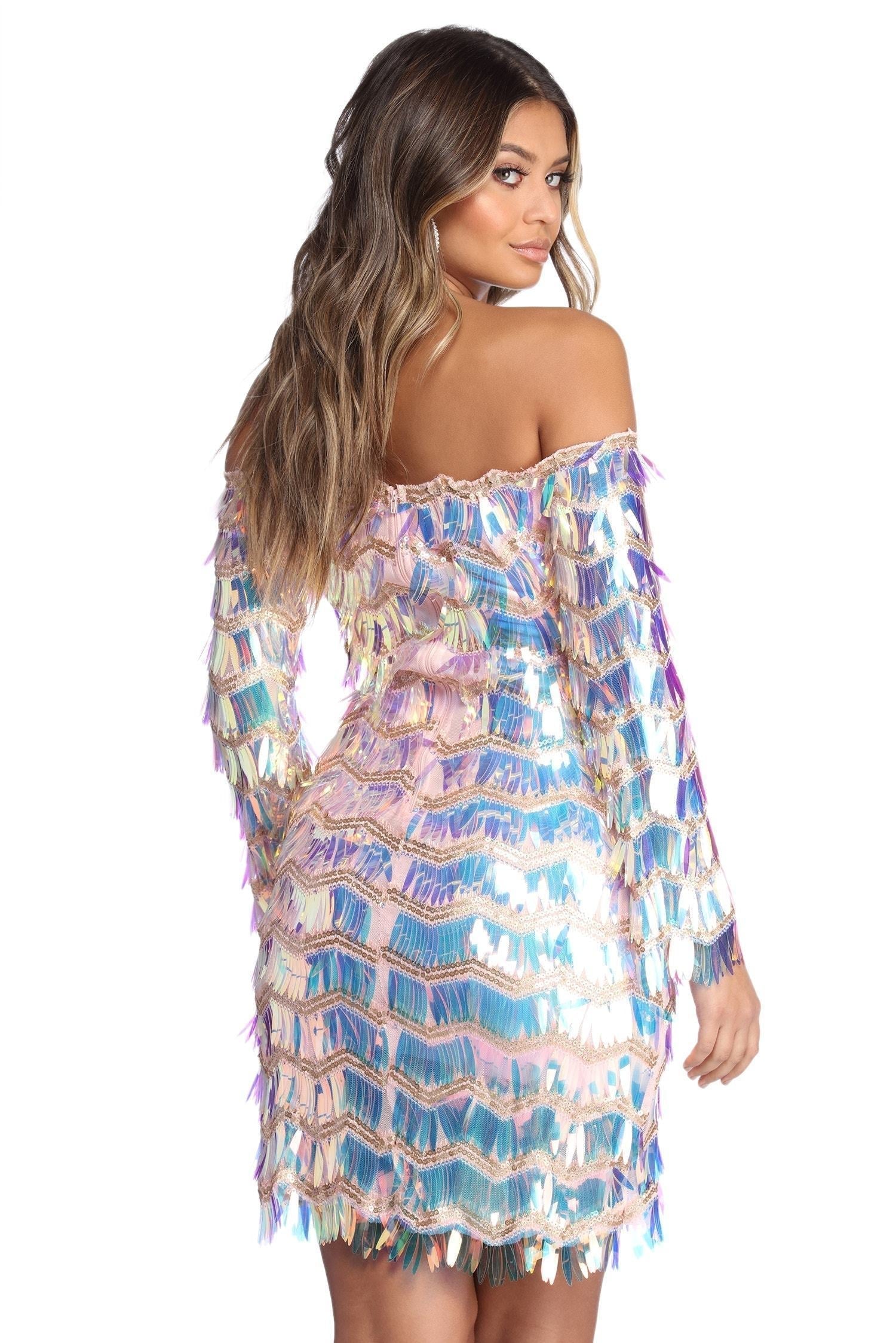 Sarai Formal Sequin Mini Dress