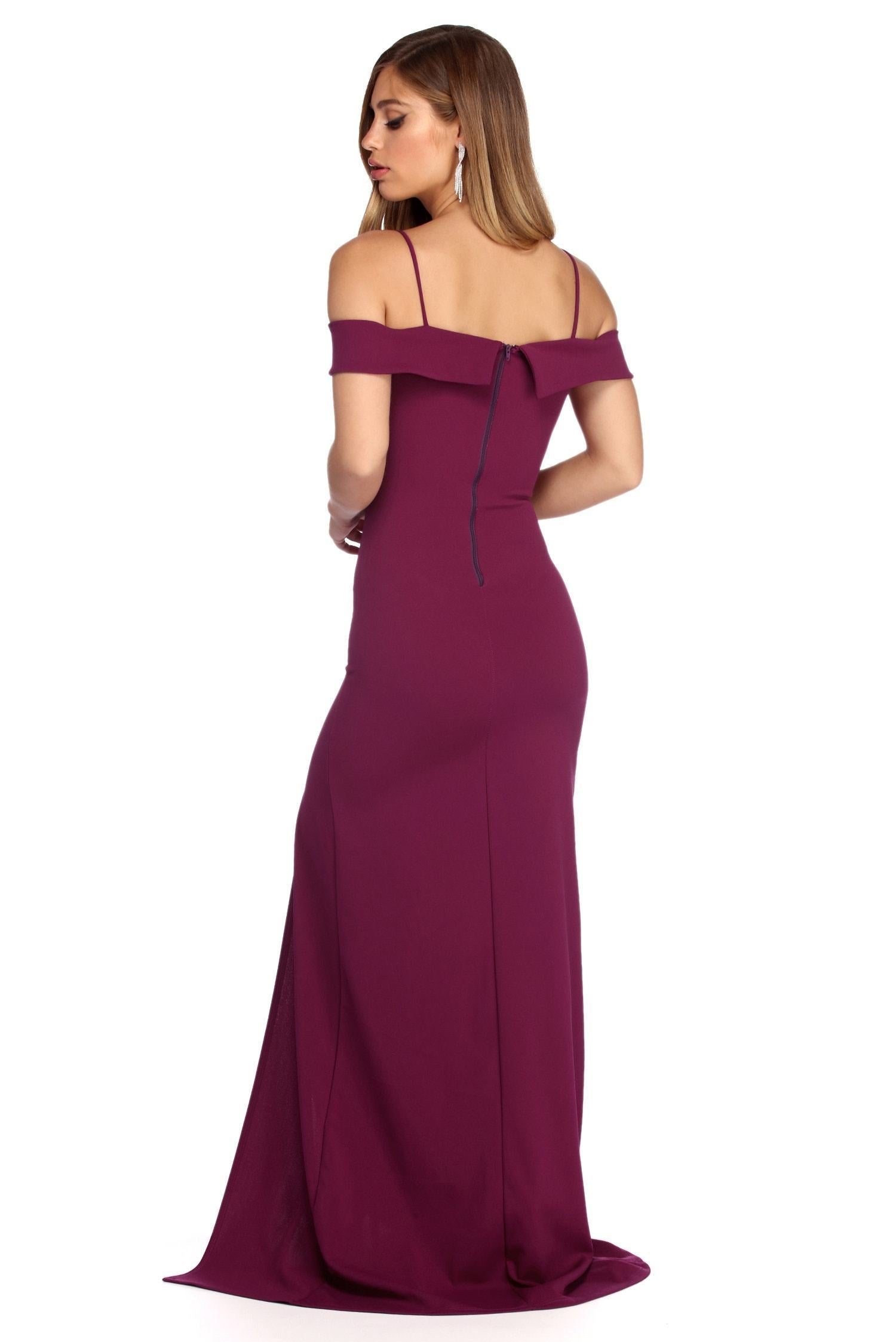 Nat Formal High Slit Dress - Fashionpara