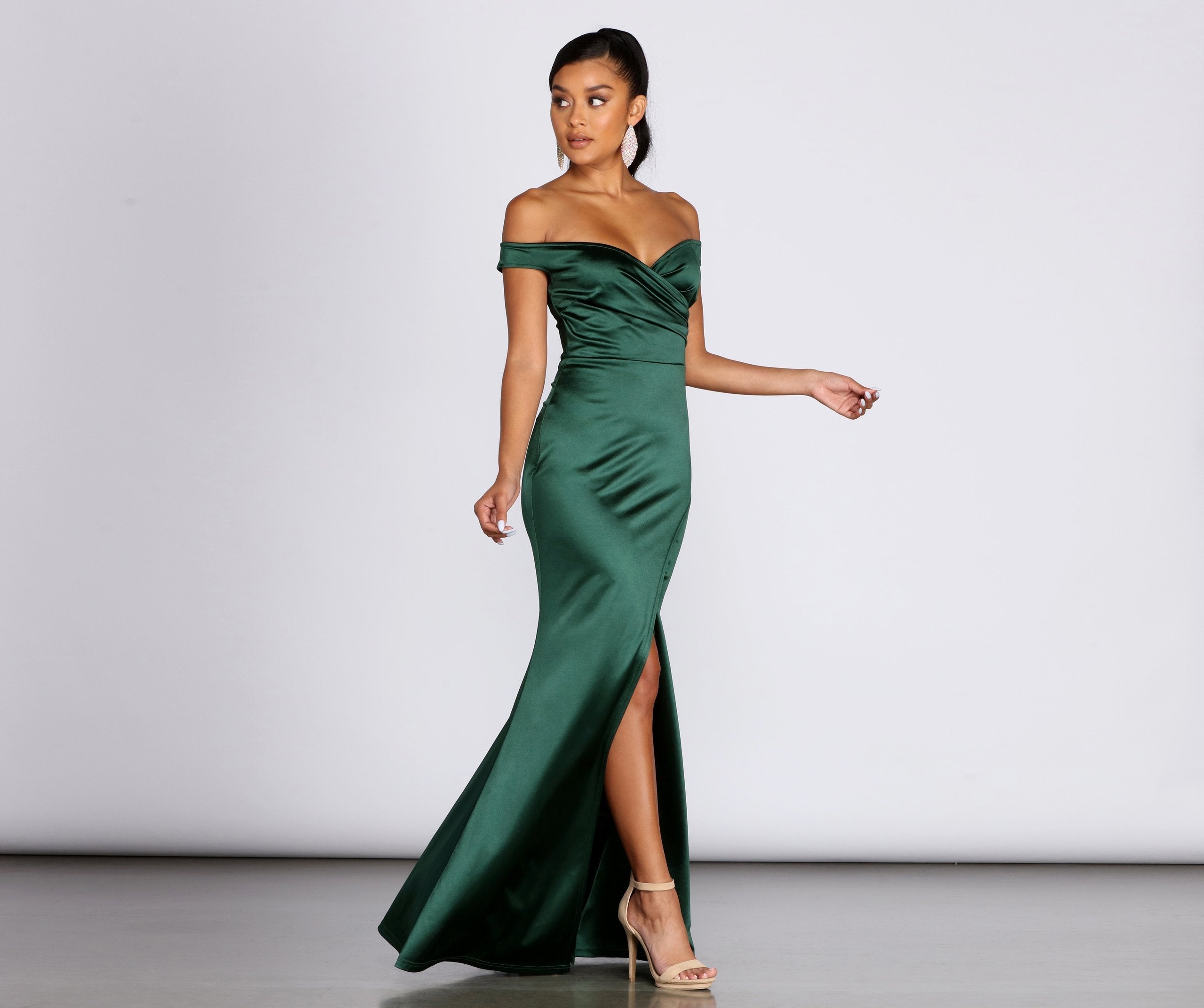 Brit Formal Off The Shoulder Dress - Fashionpara