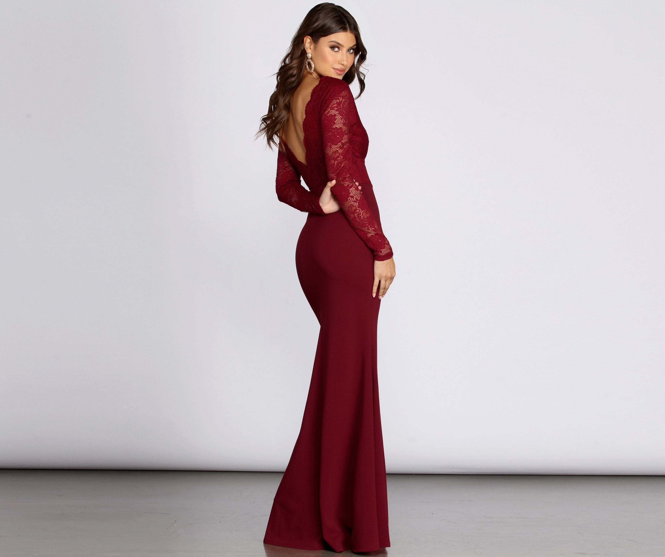 Luciana Formal Lace Mermaid Dress - Lady Occasions