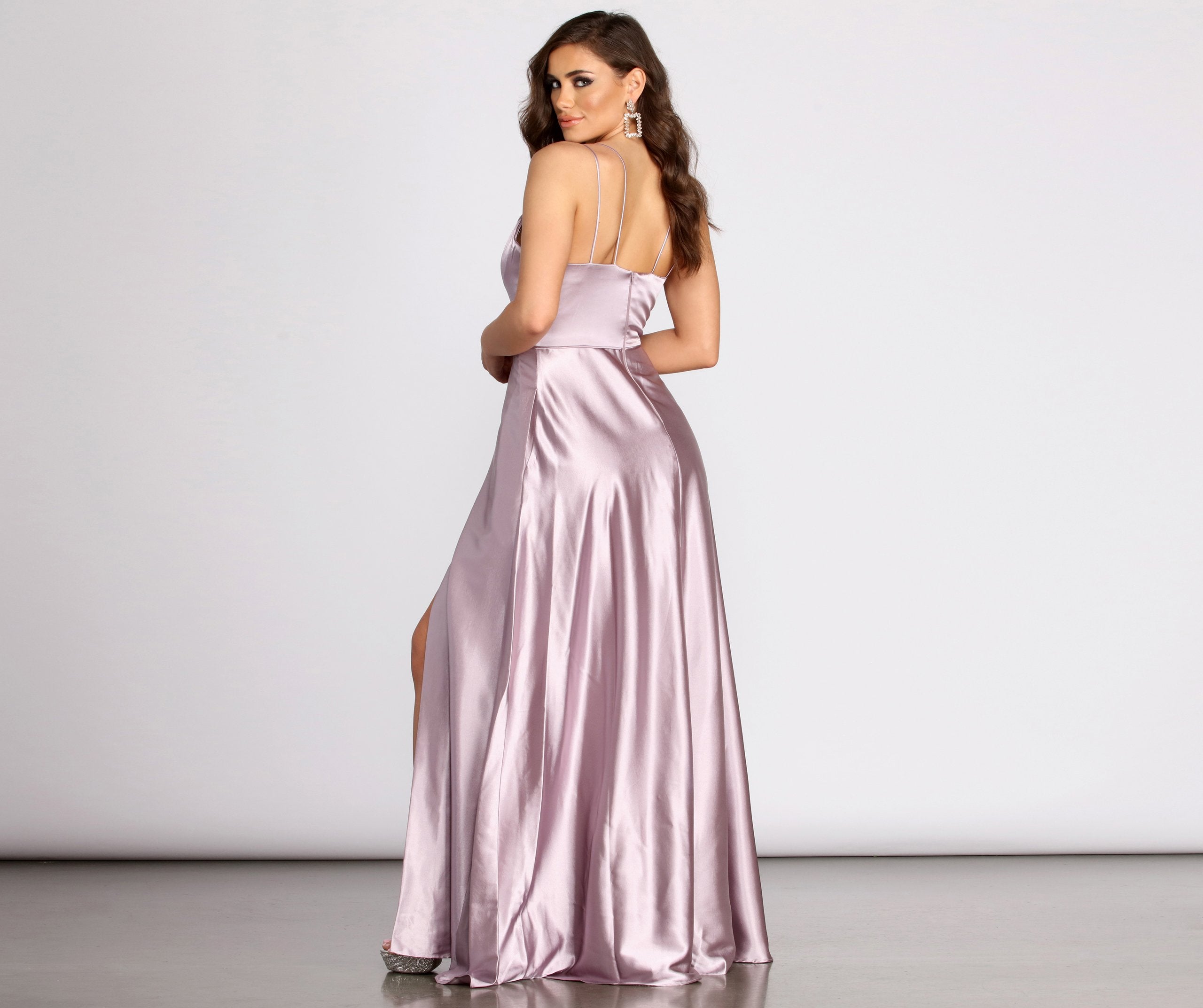 Ryder Satin A-Line Gown - Fashionpara