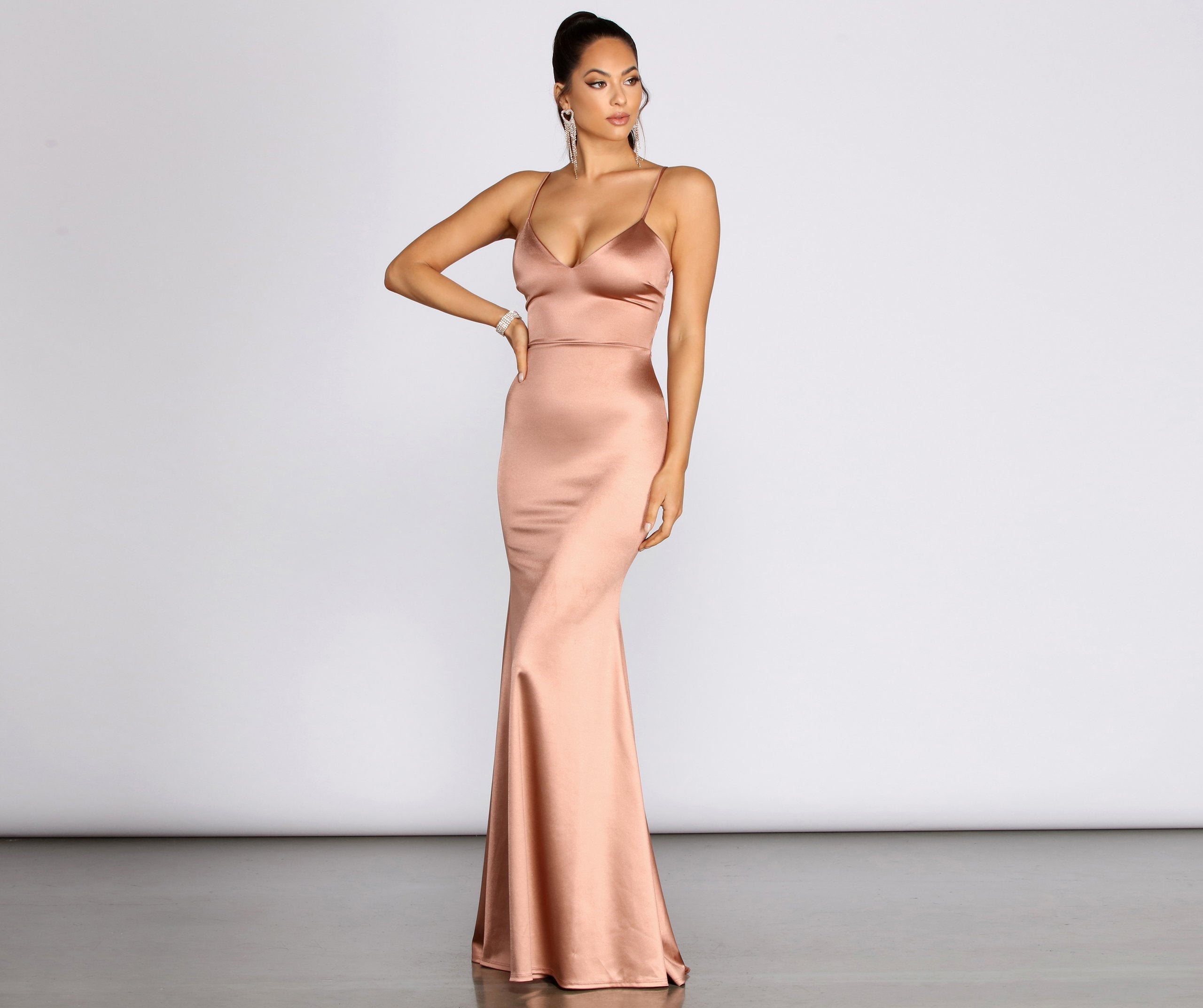 Phoebe Strappy Back Mermaid Dress - Fashionpara