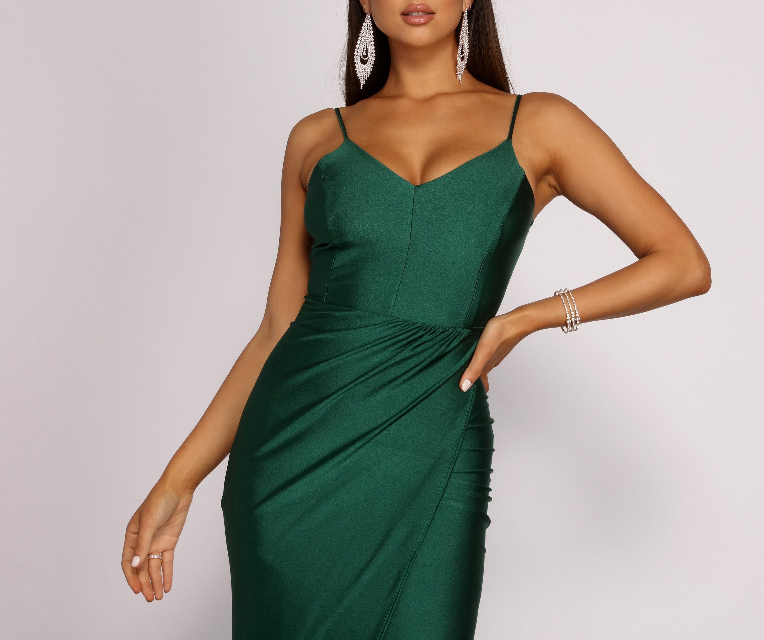 Nicki Formal Wrap Sleeveless Dress - Fashionpara