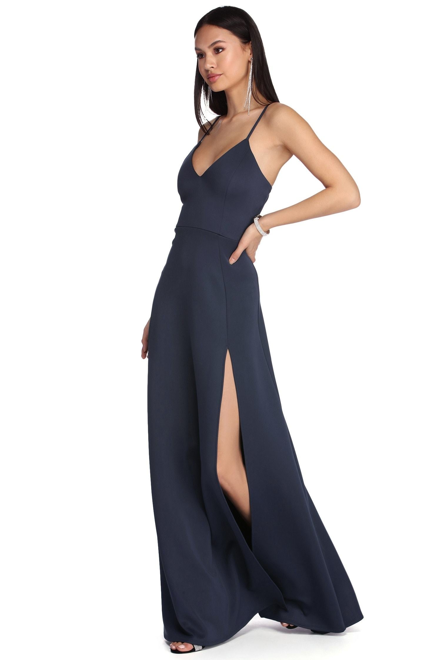 Avianna Formal High Slit Dress - Fashionpara