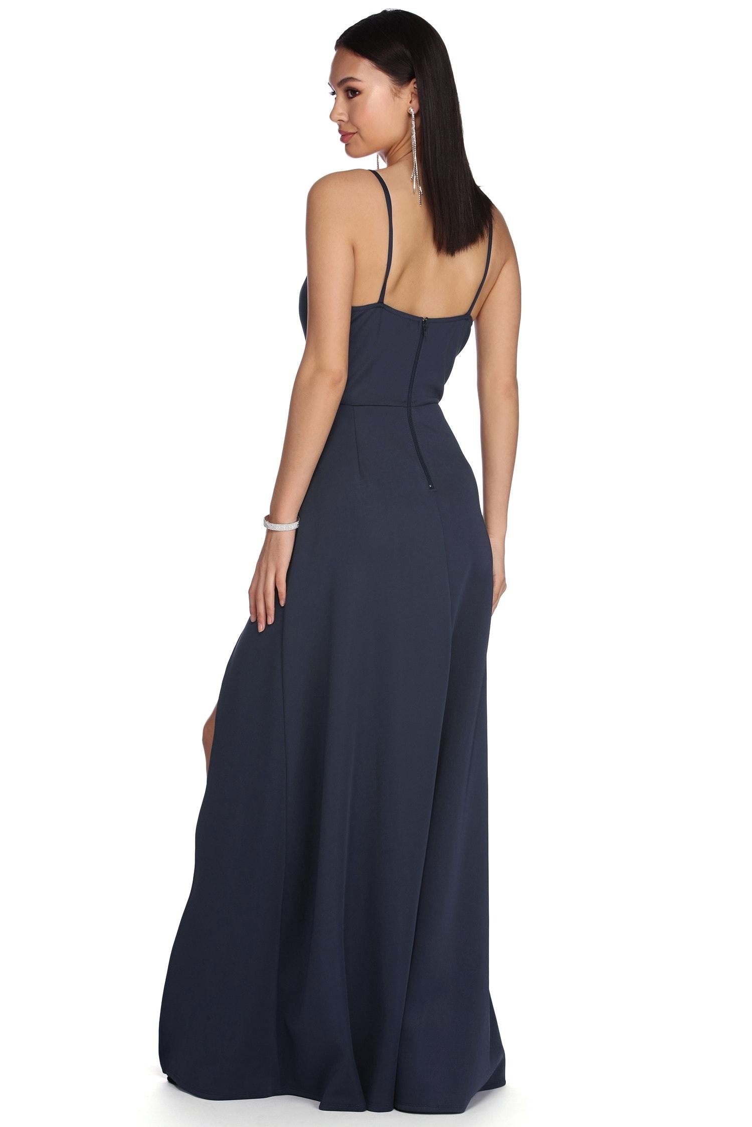 Avianna Formal High Slit Dress - Fashionpara