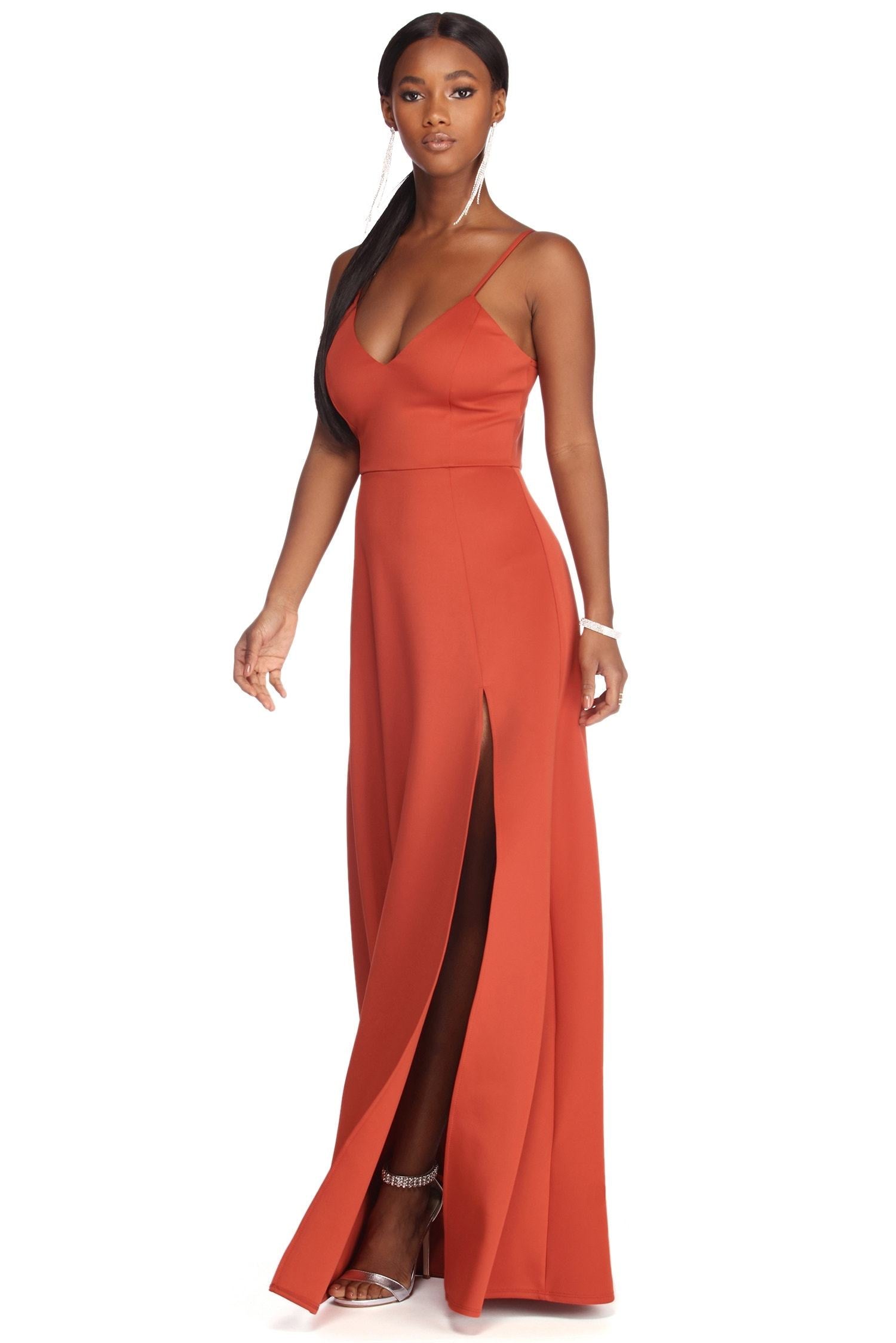 Avianna Formal High Slit Dress - Fashionpara