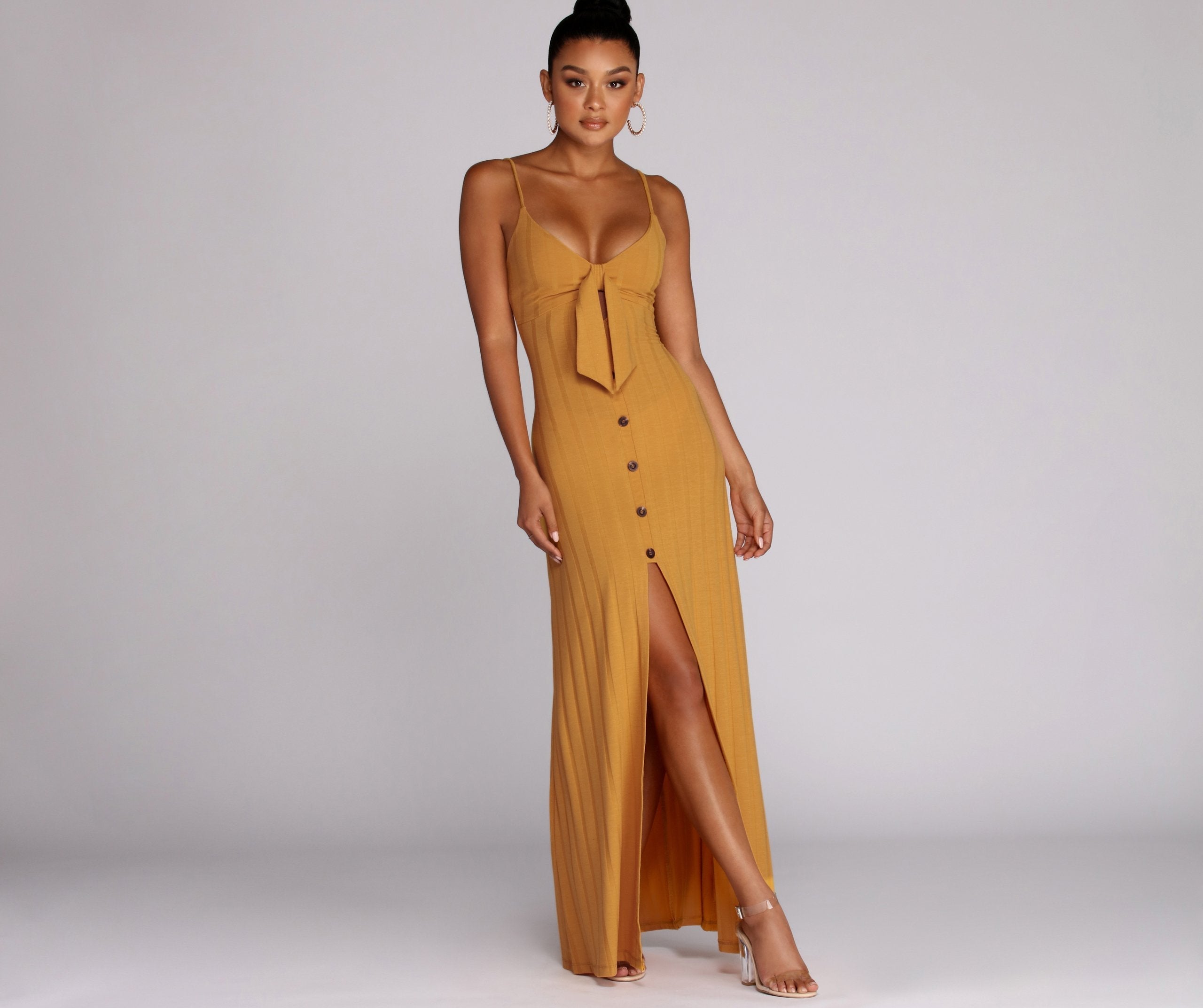 Button Down Beauty Maxi Dress - Fashionpara