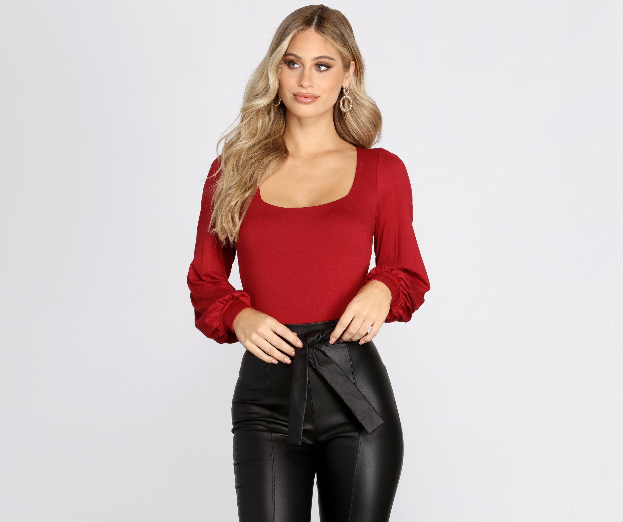 Bubble Sleeve Bodysuit