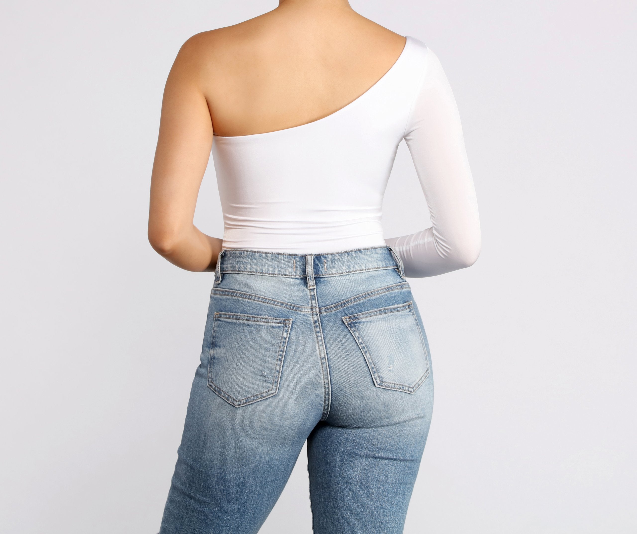 Chic Vibes One Shoulder Bodysuit