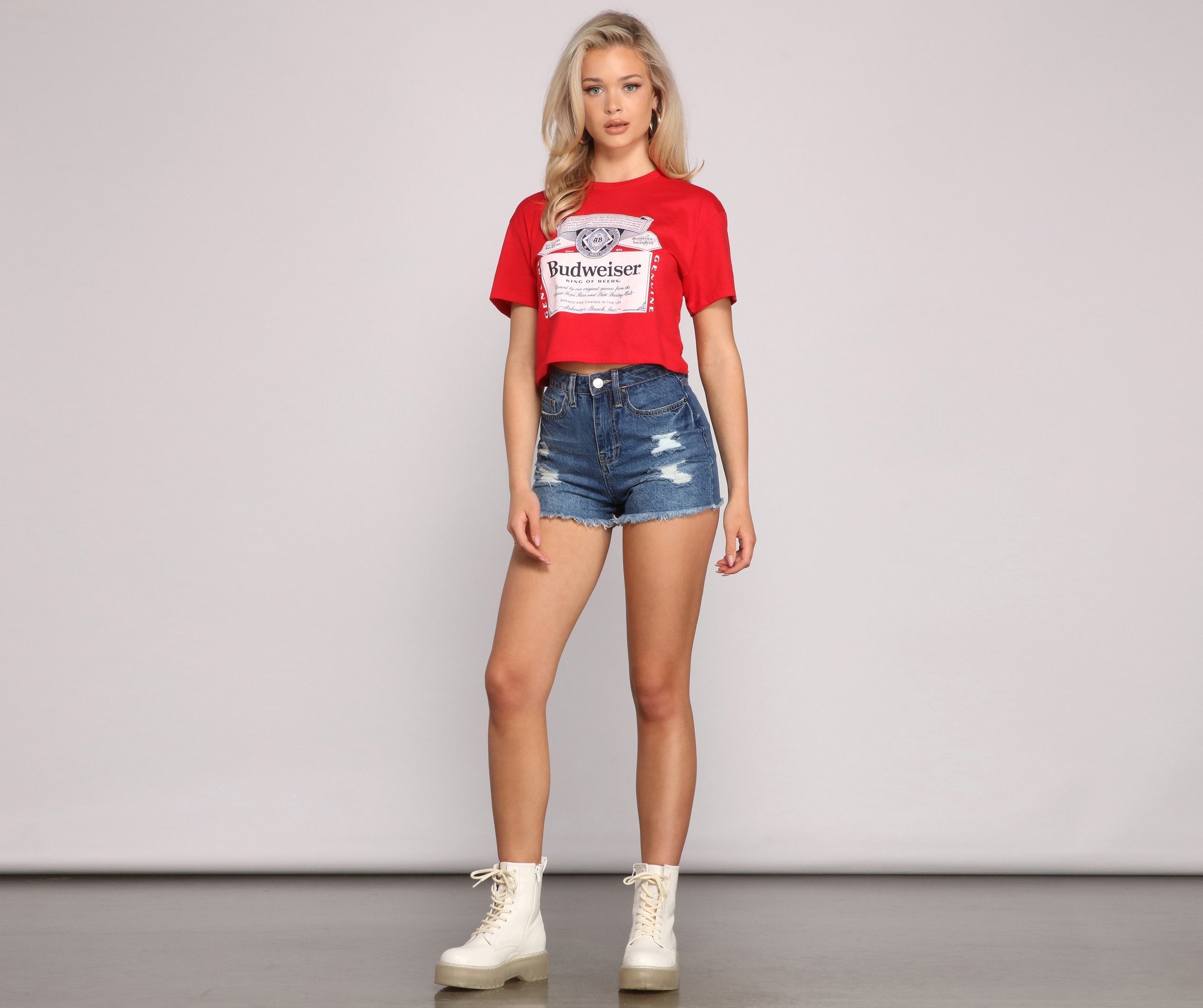 Budweiser Graphic Crop Top