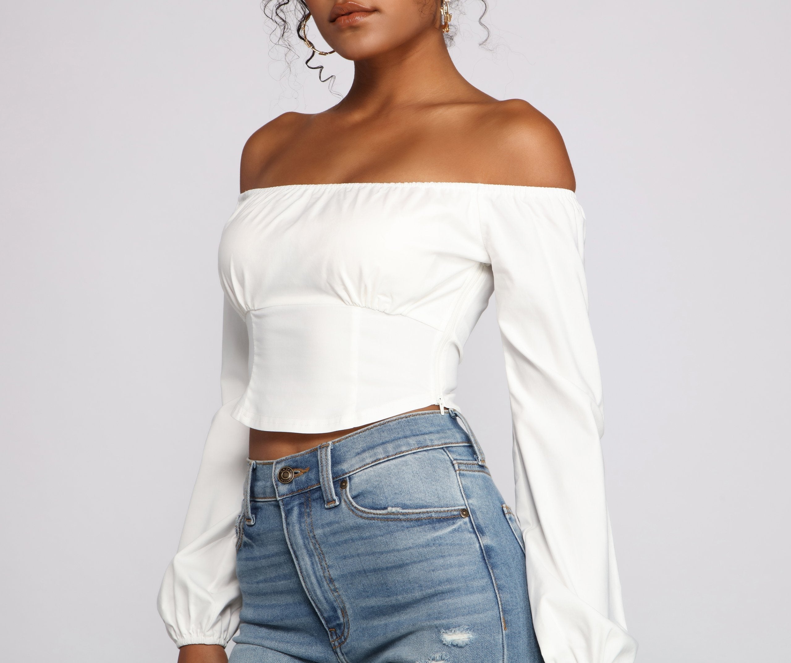 Chic Trends Cropped Corset Top - Fashionpara