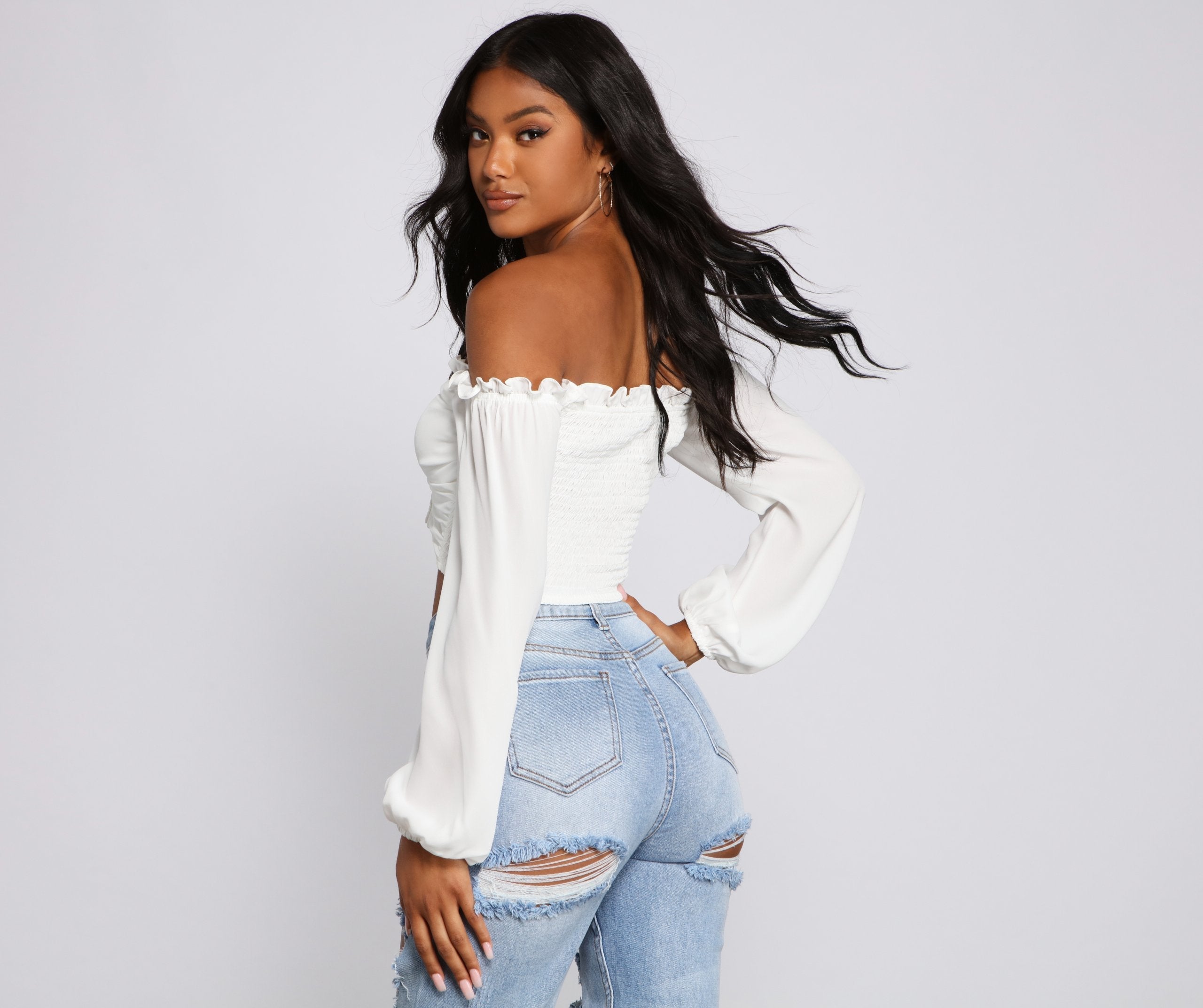 Classic Beauty Off The Shoulder Corset Top