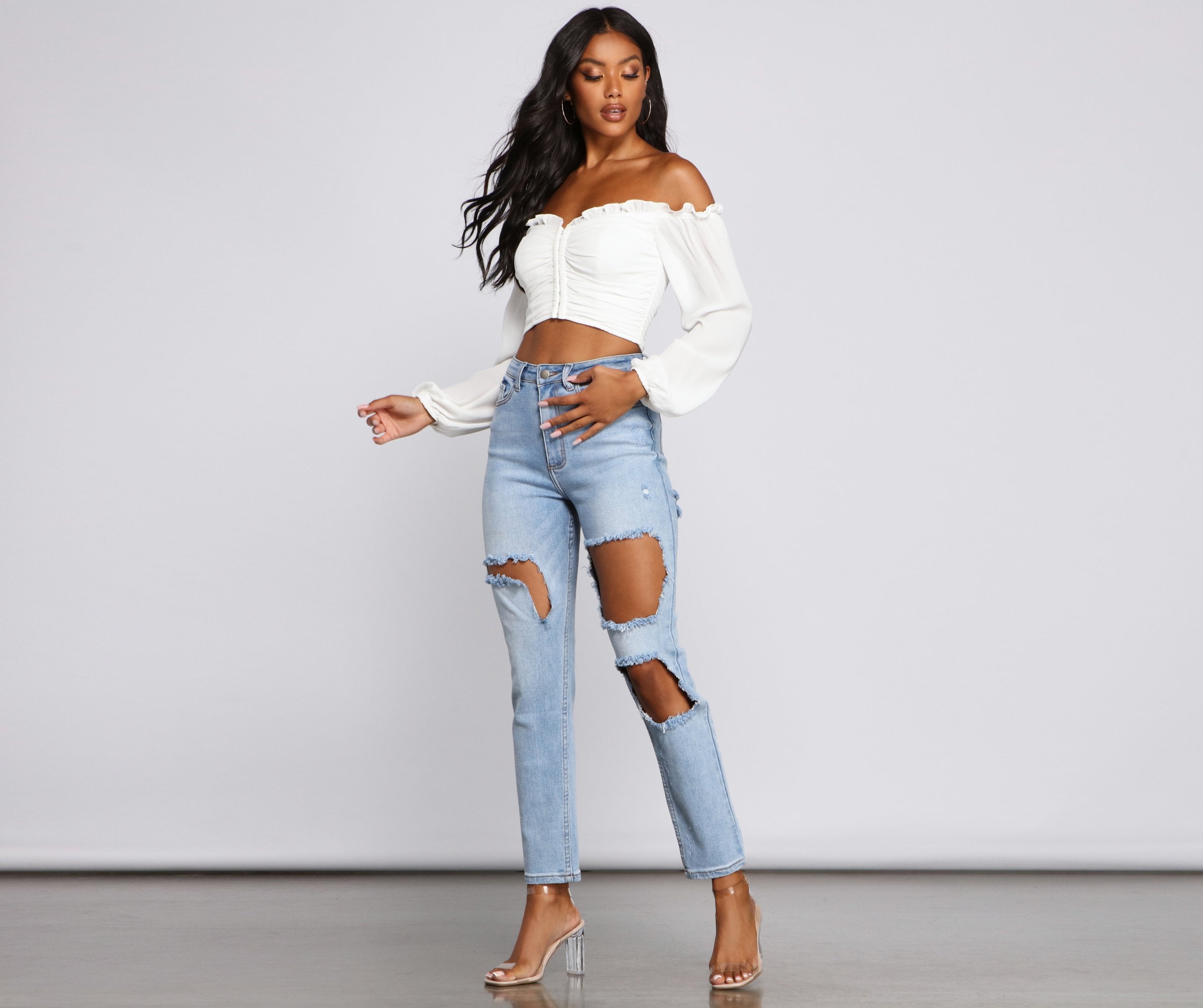 Classic Beauty Off The Shoulder Corset Top