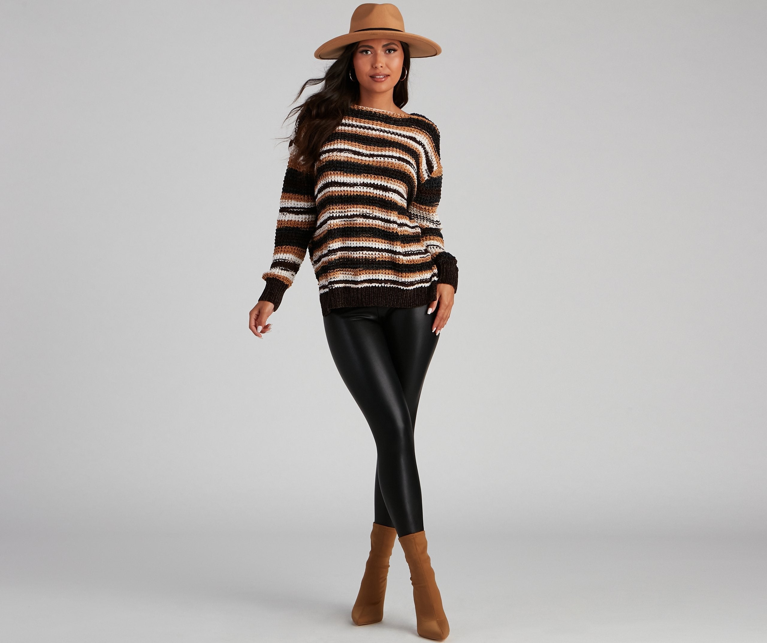 Chill Days Chenille Striped Sweater