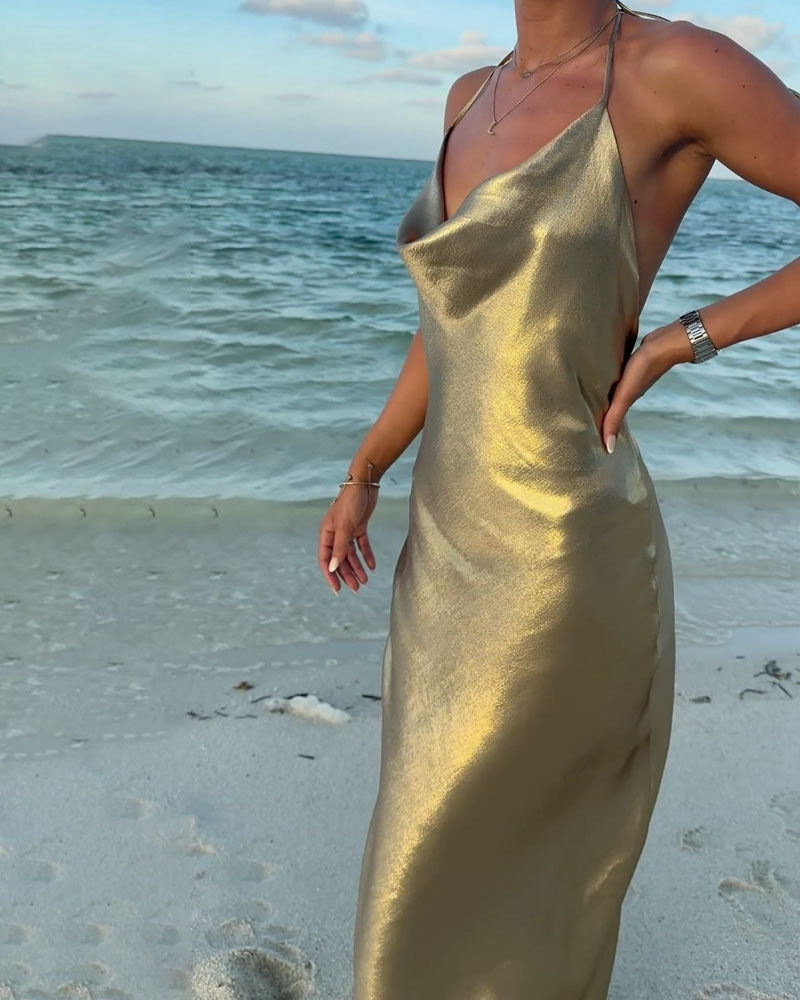 Sexy Backless Holiday Party Dress - Fashionpara