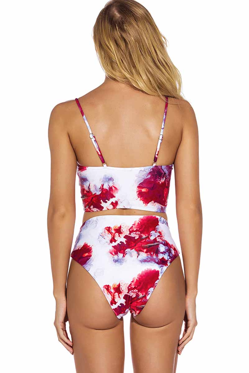 Tie Dye Print Two Piece Swimsuit