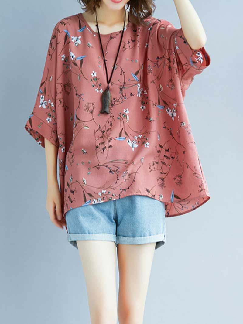 Game of Love Printed Floral Shirt Top