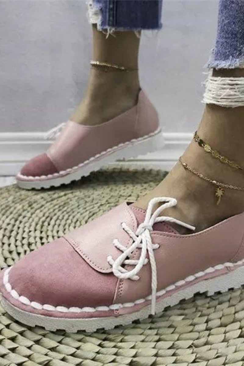 Casual All Season Shoes Vintage Round Toe Flats