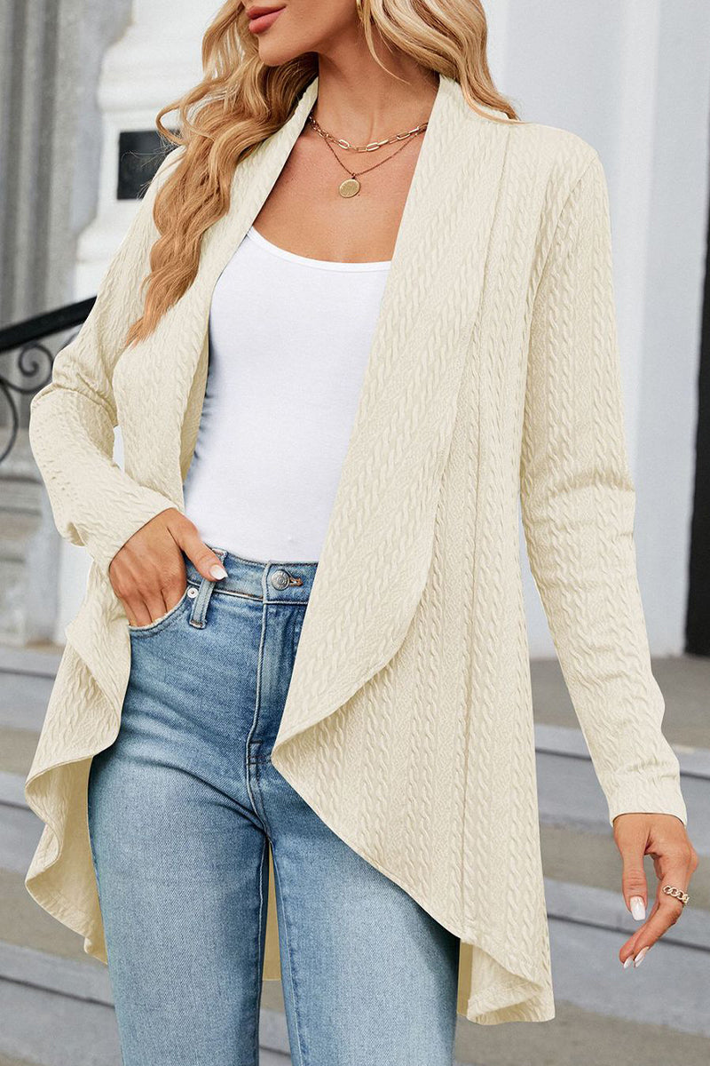 Lapel Loose Knitted Cardigan