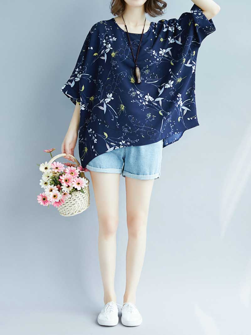 Game of Love Printed Floral Shirt Top