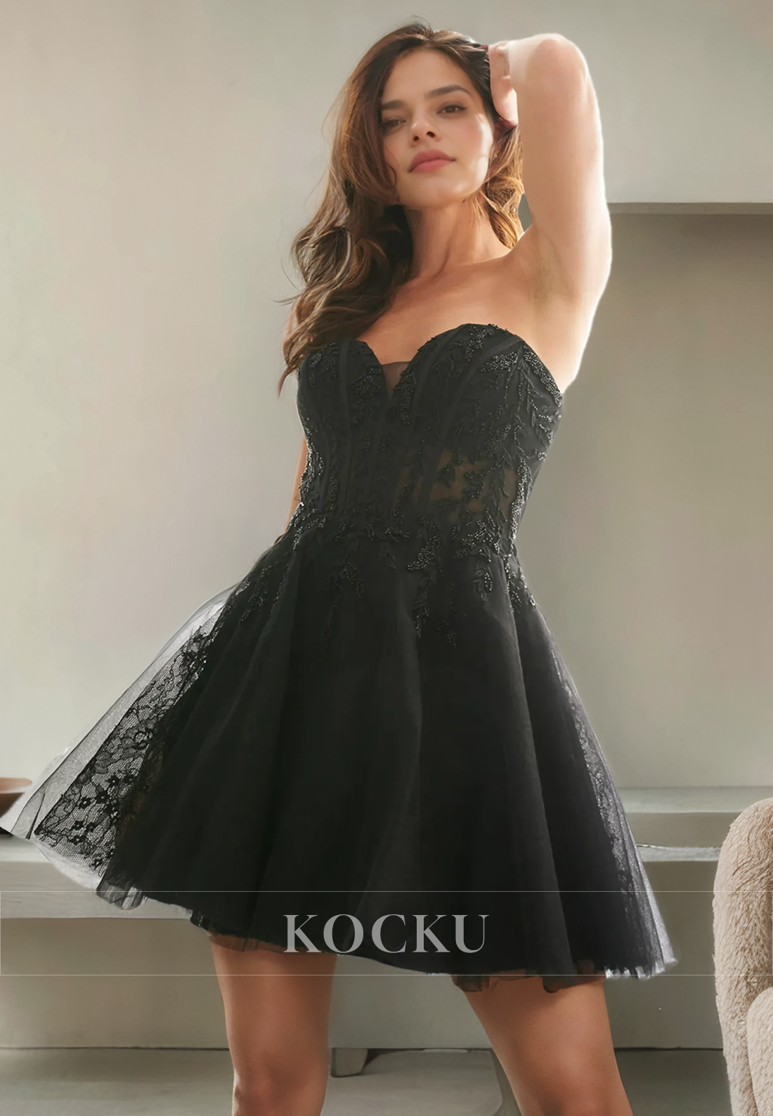 Sexy & Morden Sleeveless Sweetheart A-Line Appliques Party Homecoming Dress