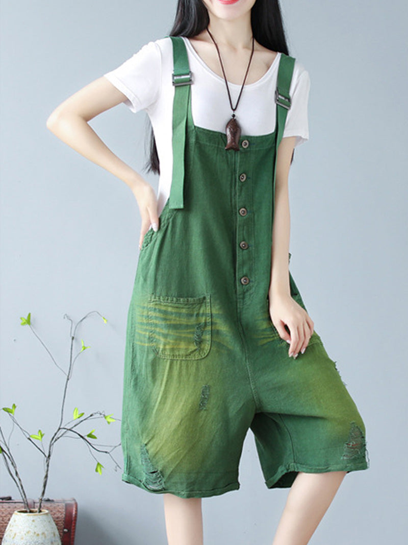 True Feelings of Colors Cotton Romper Overall Dungarees - Fashionpara