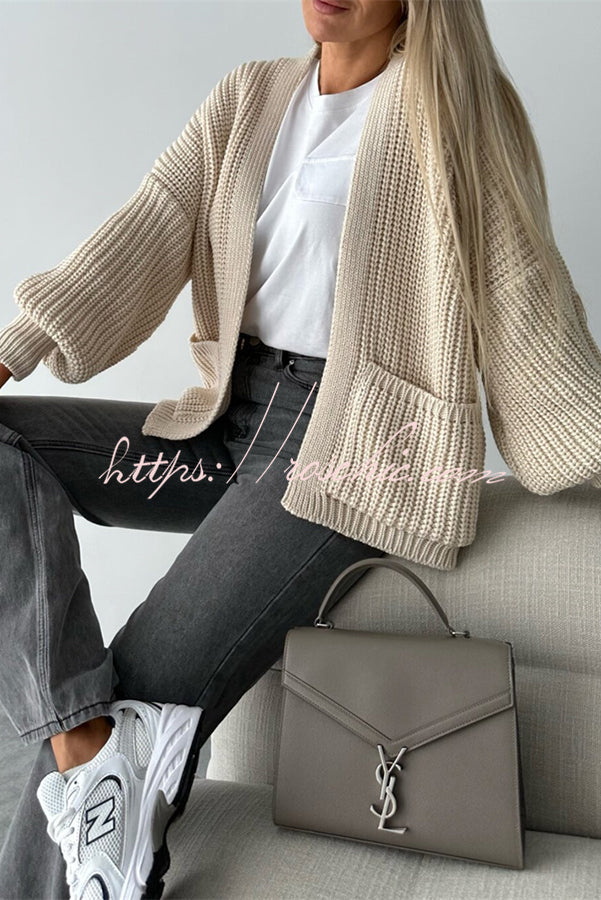 Coad Knitted Pocket Long Sleeved Cardigan