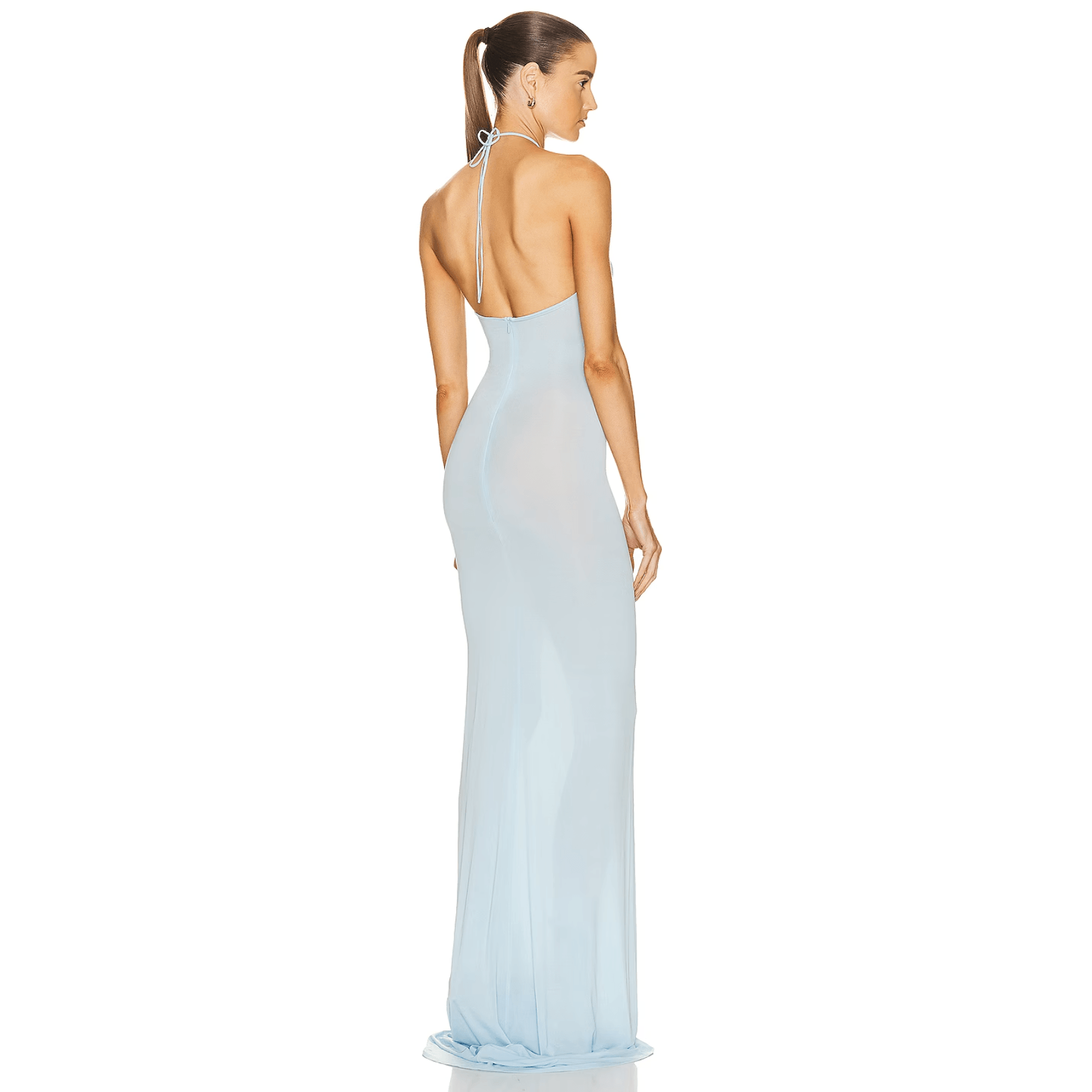 Color Me Blue Mesh Maxi Dress