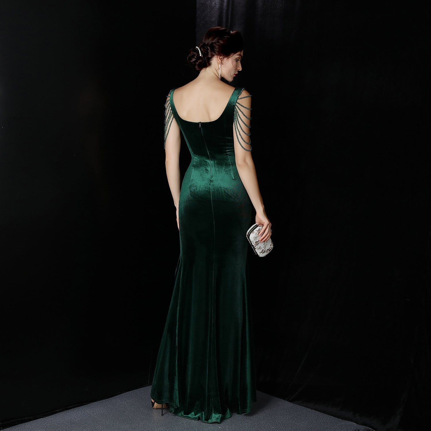 Avery Good Quality Velvet Formal Dress