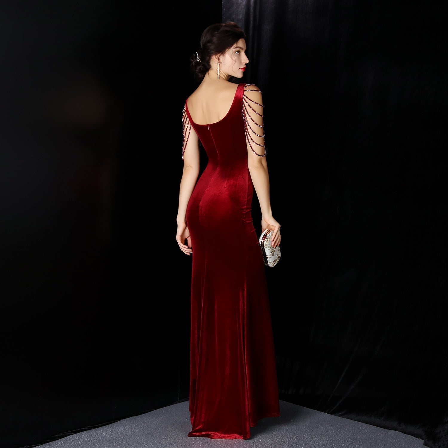 Avery Good Quality Velvet Formal Dress