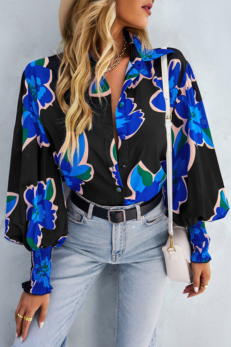 Contrasting Print Shirt