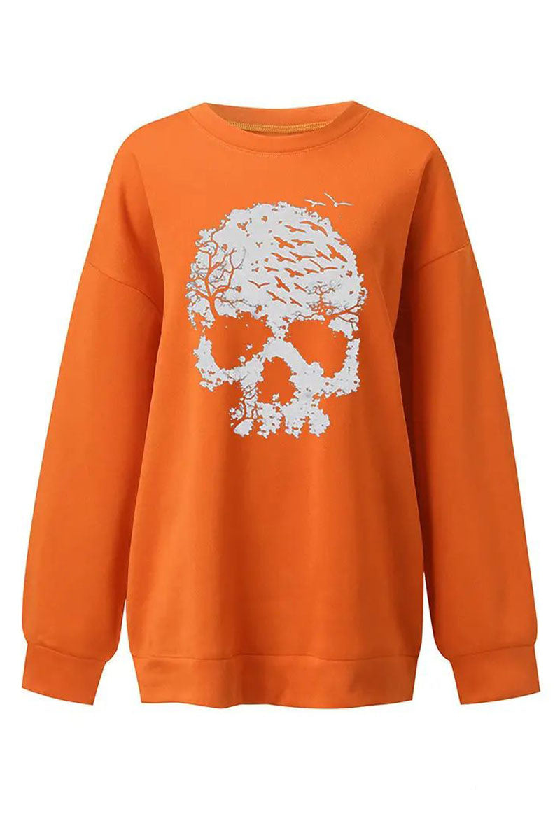 Halloween Graphic Print Long Sleeve Top