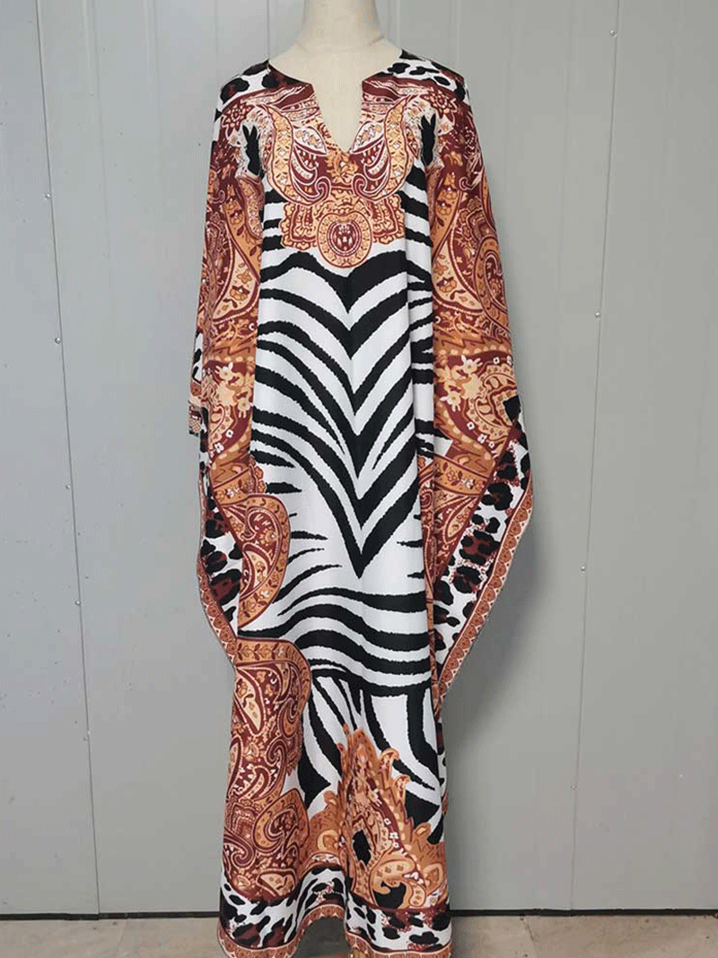 Beautiful life With Your Favorite Printed Kaftan Dress - Fashionpara