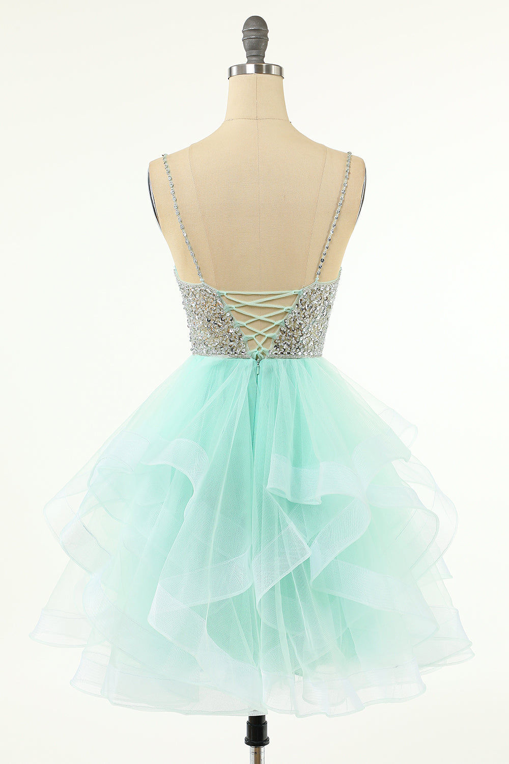 Amelia A-Line V-Neck Tulle Homecoming Dress