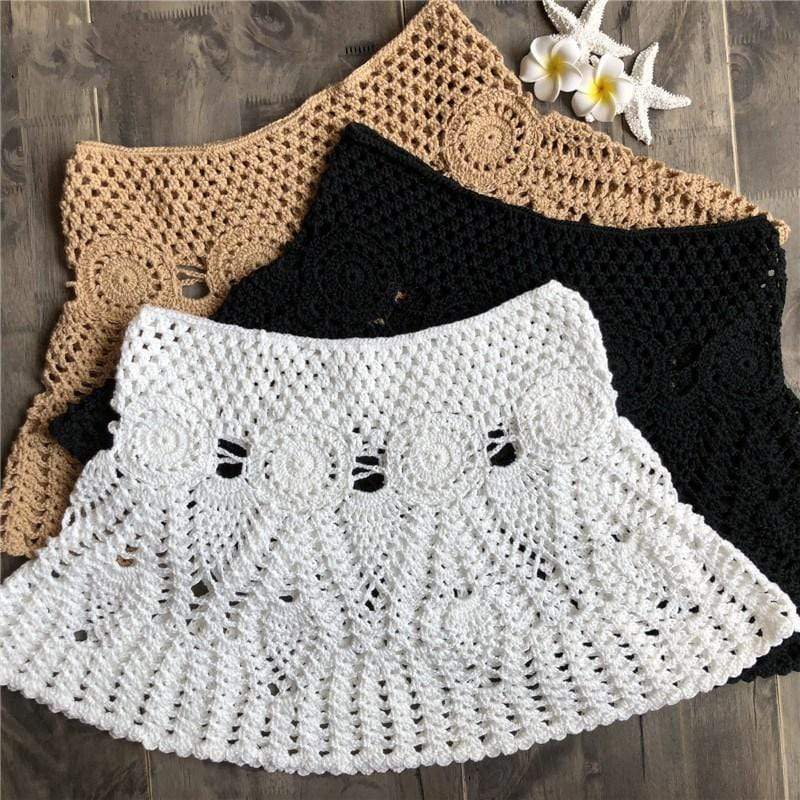 Hand Crochet Mini Skirt