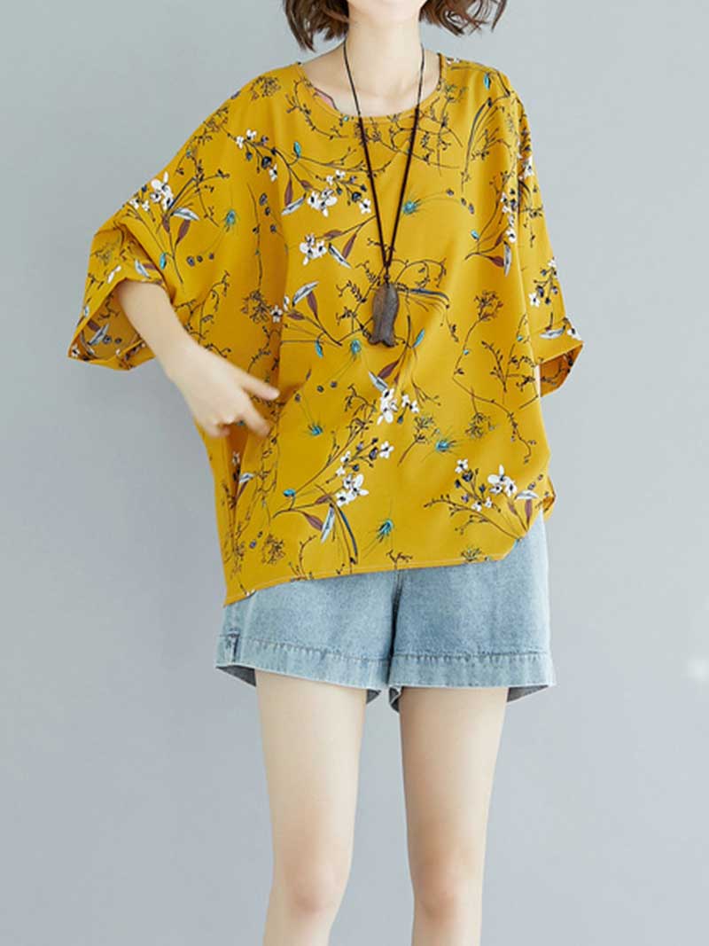 Game of Love Printed Floral Shirt Top