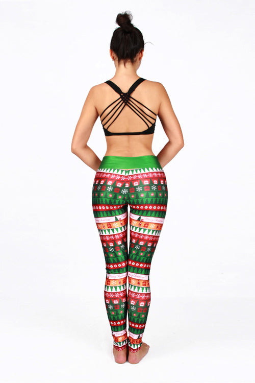 Christmas Light  Print Yoga Pants