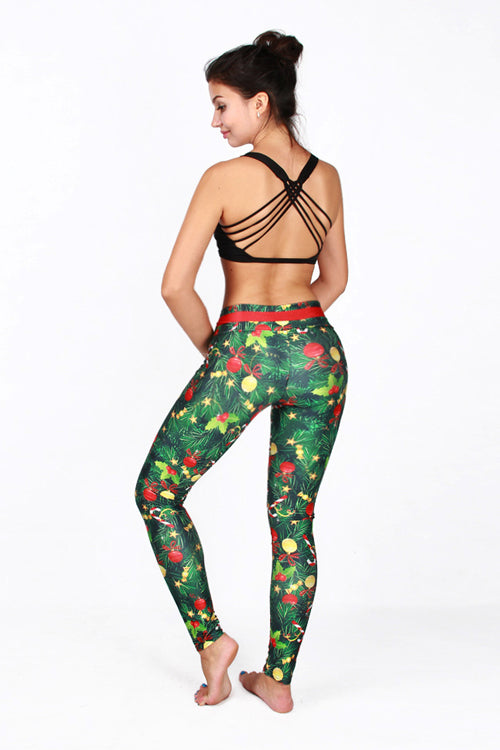 Christmas Tree Print Home Pants