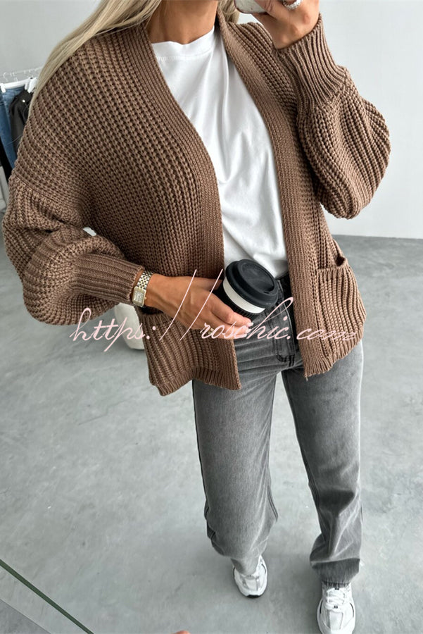 Coad Knitted Pocket Long Sleeved Cardigan