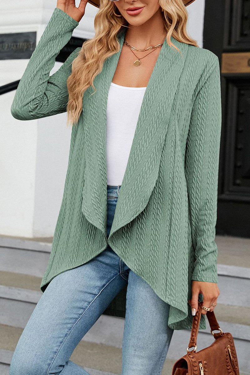 Lapel Loose Knitted Cardigan