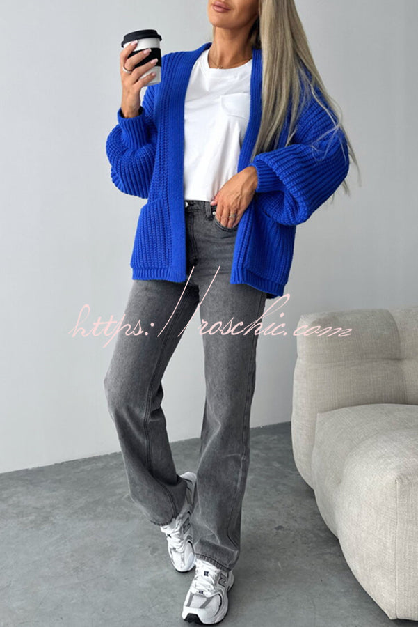 Coad Knitted Pocket Long Sleeved Cardigan