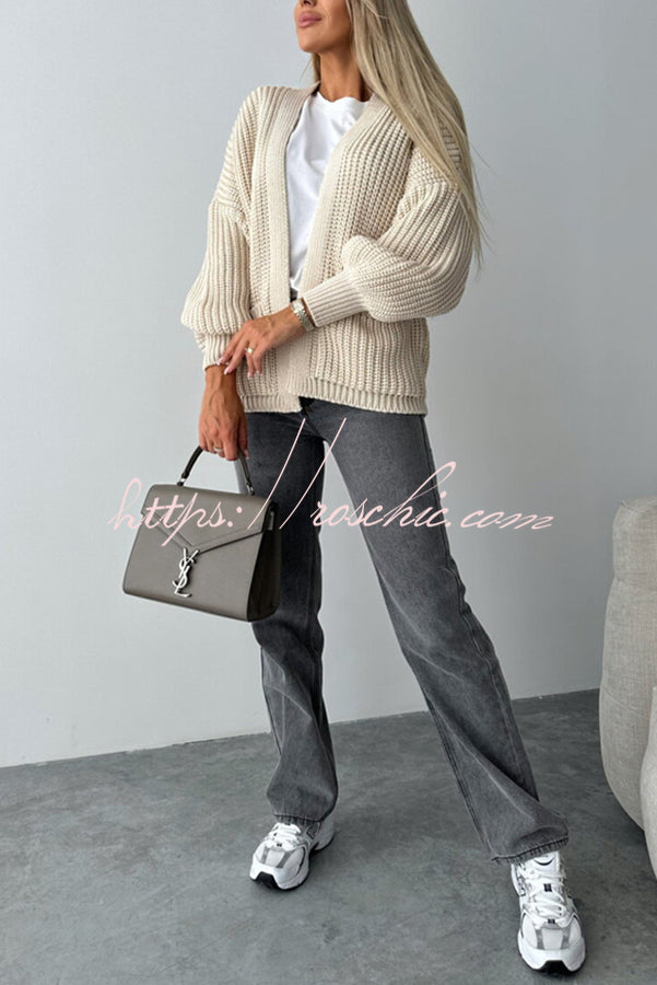 Coad Knitted Pocket Long Sleeved Cardigan