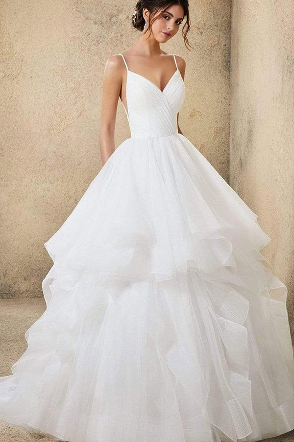 A-line Off-the-shoulder Bridal Gown Tulle Lace Elegant