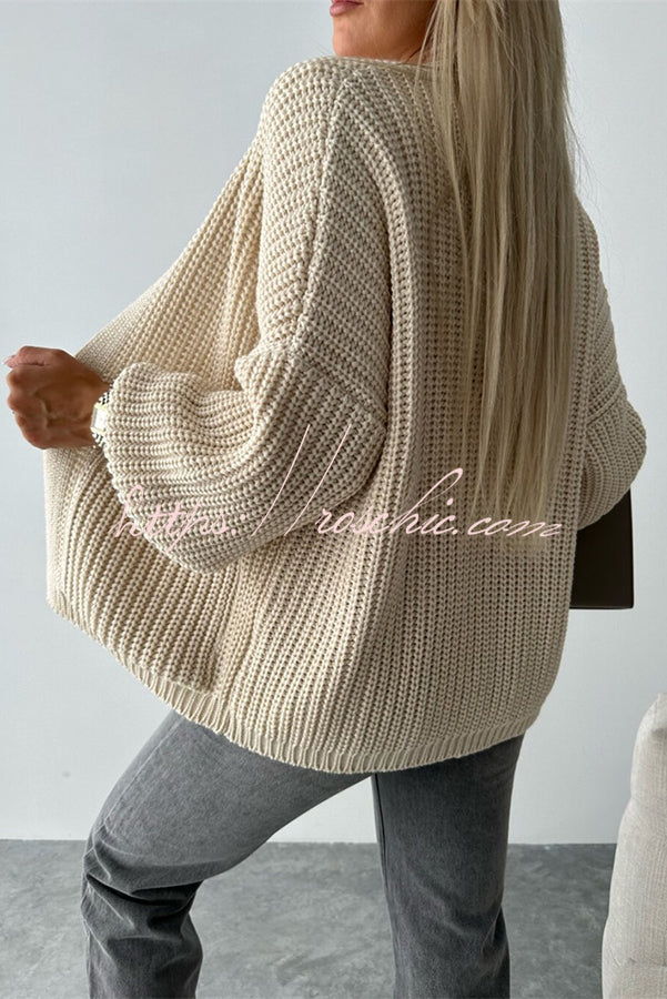 Coad Knitted Pocket Long Sleeved Cardigan