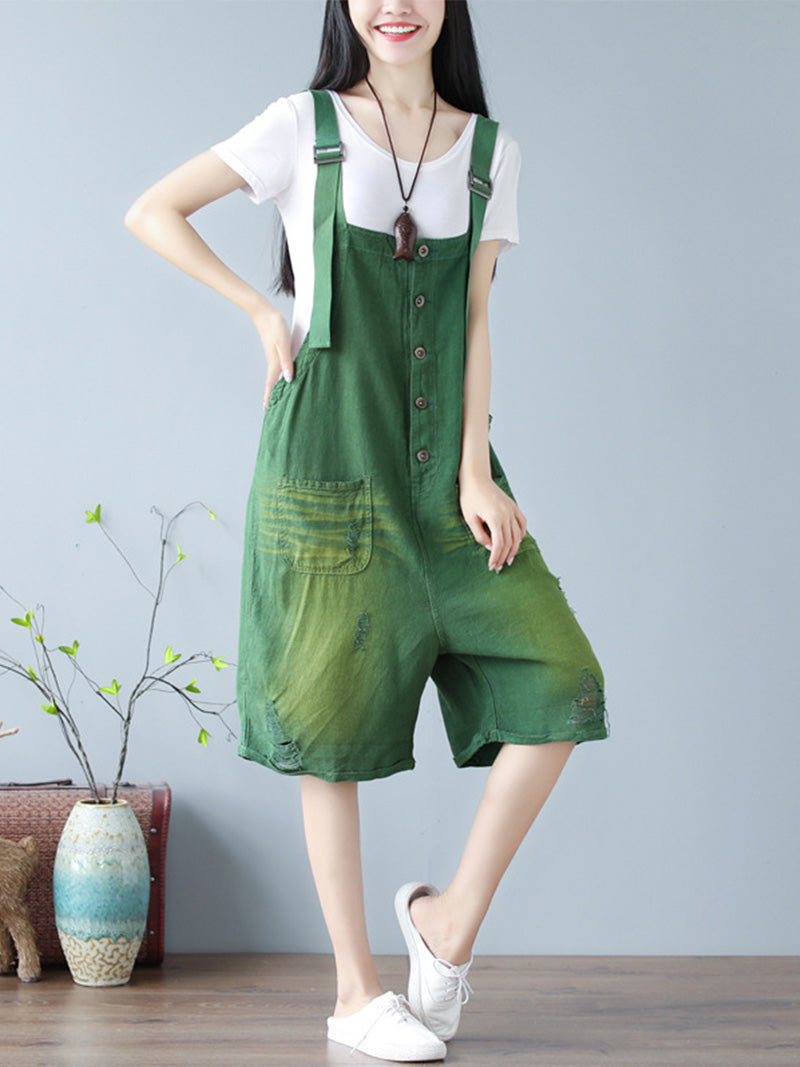 True Feelings of Colors Cotton Romper Overall Dungarees - Fashionpara