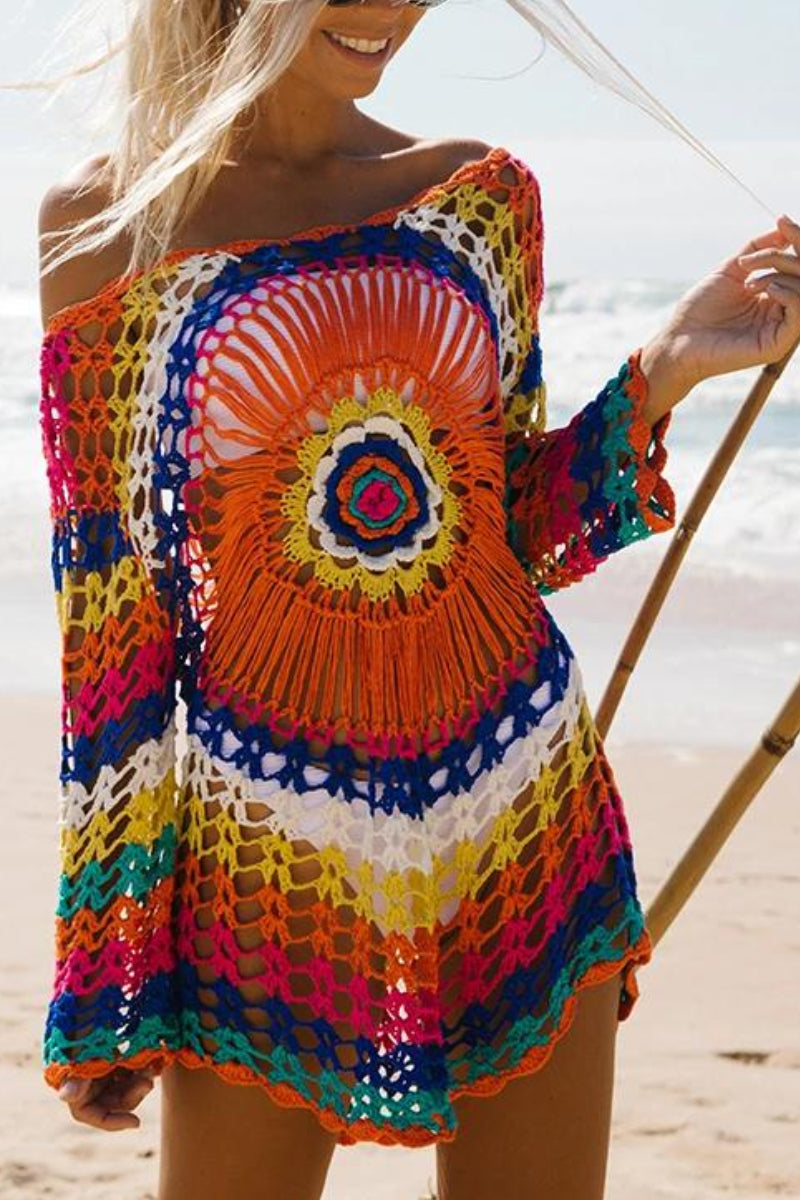 Colorful Sun Protection Swimsuit Cover Up